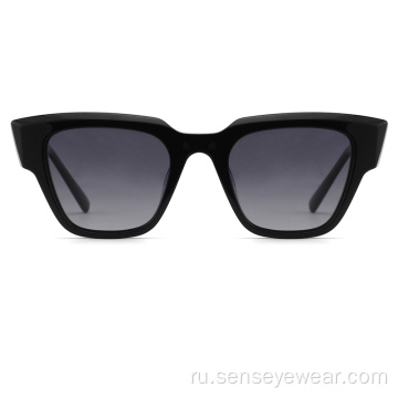 Женщины UV400 Bevel Polarized Shades Солнцезащитные очки ацетат